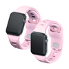 38/40/41 mm Powder Pink - 3mk Silicone Watch Strap for Apple