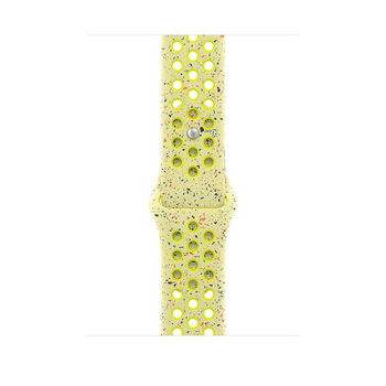 Pasek sportowy Nike w kolorze promiennym zielonożółtym do koperty 46 mm - rozmiar M/L