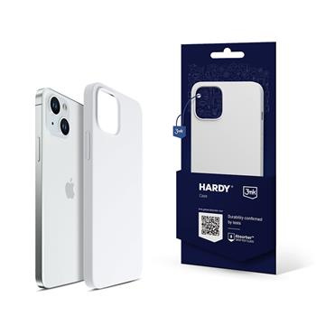 Apple iPhone 15 - 3mk Hardy Silicone MagCase Silver-White