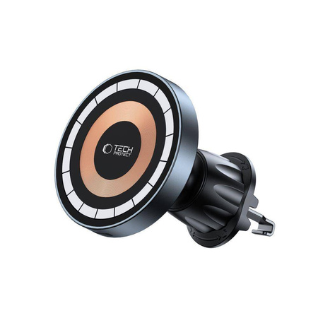 TECH-PROTECT MM15W-V5 MAGNETIC MAGSAFE DASHBOARD & VENT CAR MOUNT WIRELESS CHARGER 15W BLACK/INTERIOR