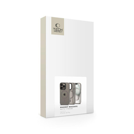 TECH-PROTECT MAGMAT MAGSAFE IPHONE 15 PRO MATTE TITANIUM