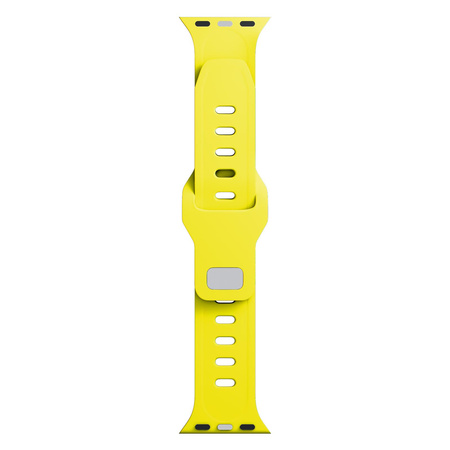 42/44/45/49 mm Yellow - 3mk Silicone Watch Strap for Apple