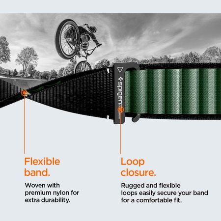 SPIGEN WBF1 BAND APPLE WATCH 8 / 9 / 10 / 11 / SE / ULTRA (44 / 45 / 46 / 49 MM) BLACK/GREEN