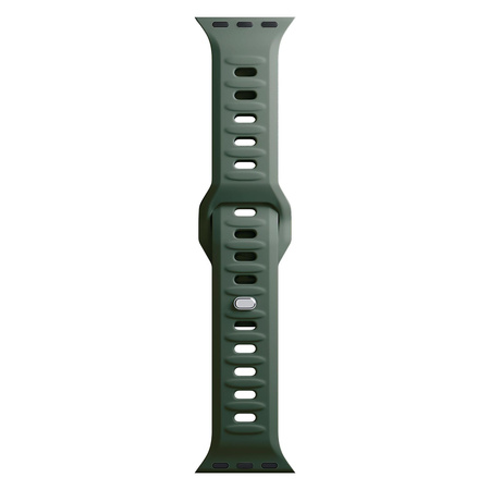 38/40/41 mm Dark Green - 3mk Silicone Watch Strap for Apple