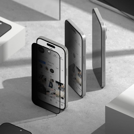 SZKŁO PRYWATYZUJĄCE RINGKE EASY SLIDE 2-PACK IPHONE 16 PRO MAX PRIVACY