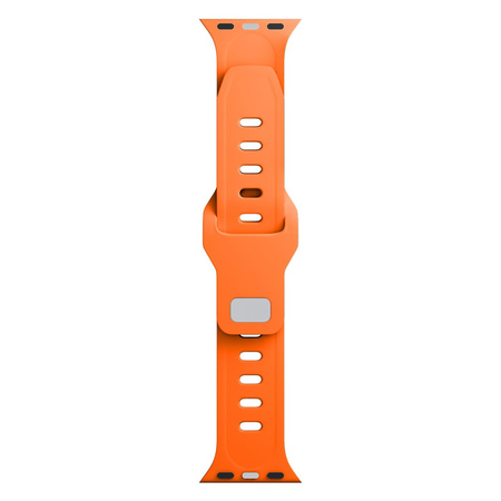 42/44/45/49 mm Orange - 3mk Silicone Watch Strap for Apple
