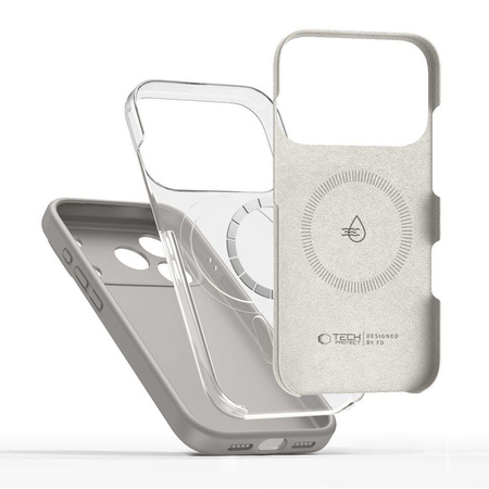 TECH-PROTECT SILICONE MAGSAFE IPHONE 17 PRO STONE GREY