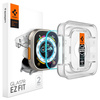 SZKŁO HARTOWANE SPIGEN GLAS.TR ”EZ FIT” 2-PACK APPLE WATCH ULTRA 1 / 2 / 3 (49 MM) CLEAR