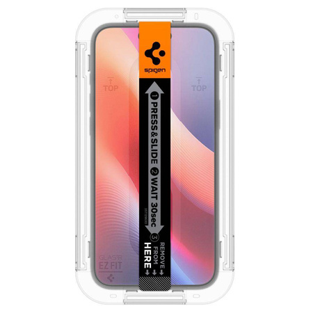 SZKŁO HARTOWANE SPIGEN GLAS.TR ”EZ FIT” 2-PACK IPHONE 15 / 16 CLEAR