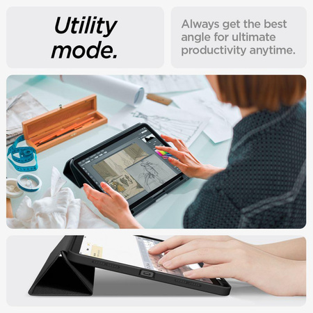SPIGEN URBAN FIT IPAD AIR 10.9” 4 / 5 / 2020-2022 / 11” 6 / 7 / 2024-2025 BLACK