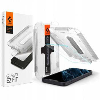 SZKŁO HARTOWANE SPIGEN GLAS.TR ”EZ FIT” IPHONE 13 / 13 PRO / 14 / 16E CLEAR