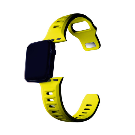 38/40/41 mm Yellow - 3mk Silicone Watch Strap for Apple
