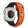 TECH-PROTECT ICONBAND LINE APPLE WATCH 8 / 9 / 10 / 11 / SE / ULTRA (44 / 45 / 46 / 49 MM) BLACK/ORANGE