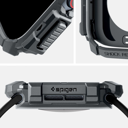 SPIGEN RUGGED ARMOR APPLE WATCH 10 / 11 (46 MM) DARK GREY