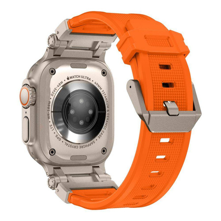 TECH-PROTECT DELTA PRO APPLE WATCH 6 / 7 / 8 / 9 / 10 / SE / ULTRA 1 / 2 (44 / 45 / 46 / 49 MM) ORANGE/TITANIUM