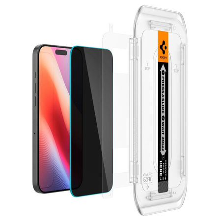 SZKŁO PRYWATYZUJĄCE SPIGEN GLAS.TR ”EZ FIT” 2-PACK IPHONE 16 PRO MAX / 17 PRO MAX PRIVACY