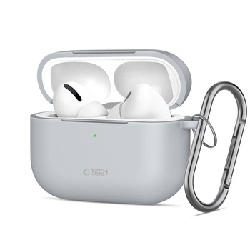 TECH-PROTECT SILICONE HOOK APPLE AIRPODS PRO 3 CRAYON GREY