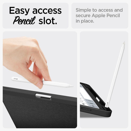 SPIGEN URBAN FIT IPAD AIR 10.9” 4 / 5 / 2020-2022 / 11” 6 / 7 / 2024-2025 BLACK