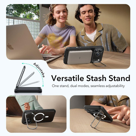 ESR CLASSIC HYBRID KICKSTAND MAGSAFE IPHONE 17 PRO CLEAR/BLACK