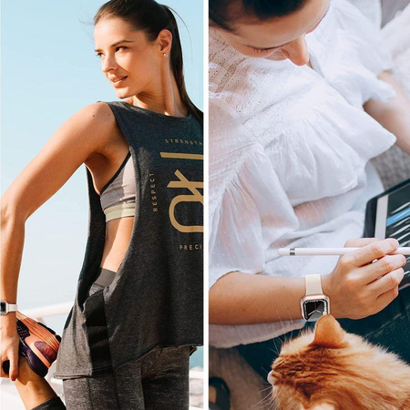 TECH-PROTECT DEFENSE360 APPLE WATCH 4 / 5 / 6 / SE 1 / 2 / 3 (44MM) TITANIUM/ORANGE