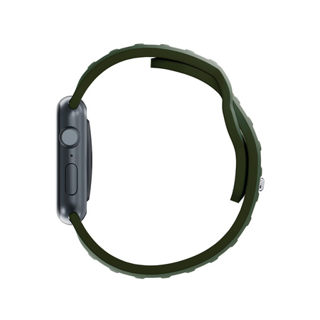 42/44/45/49 mm Dark Green - 3mk Silicone Watch Strap for Apple