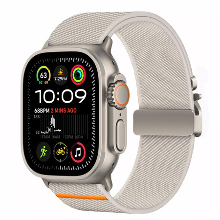 TECH-PROTECT NYLON CLASP APPLE WATCH 8 / 9 / 10 / 11 / SE / ULTRA (44 / 45 / 46 / 49 MM) TITANIUM