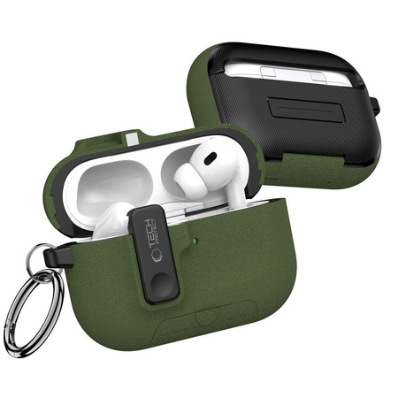 TECH-PROTECT SLIM HOOK APPLE AIRPODS PRO 3 OLIVE GREEN