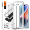 SZKŁO HARTOWANE SPIGEN ALM GLASS FC 2-PACK IPHONE 13 / 13 PRO / 14 / 16E BLACK