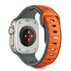 TECH-PROTECT ICONBAND LINE APPLE WATCH 8 / 9 / 10 / 11 / SE / ULTRA (44 / 45 / 46 / 49 MM) GREY/ORANGE