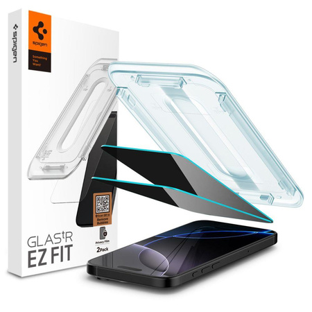 SZKŁO PRYWATYZUJĄCE SPIGEN GLAS.TR ”EZ FIT” 2-PACK IPHONE 16 PRO MAX / 17 PRO MAX PRIVACY