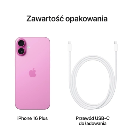 Apple iPhone 16 Plus 128GB Różowy
