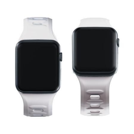 38/40/41 mm White - 3mk Silicone Watch Strap for Apple