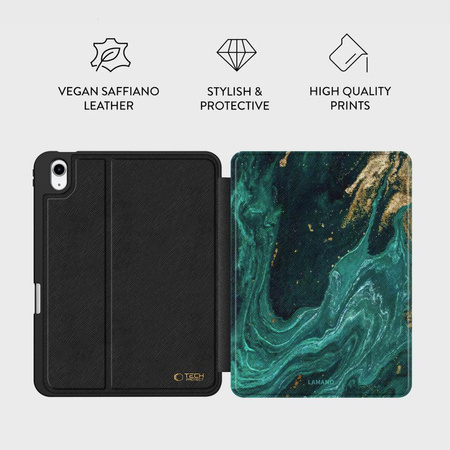 TECH-PROTECT LAMANO IPAD 10.9” 10 / 2022 / 11” 11 / 2025 VERDE AURA
