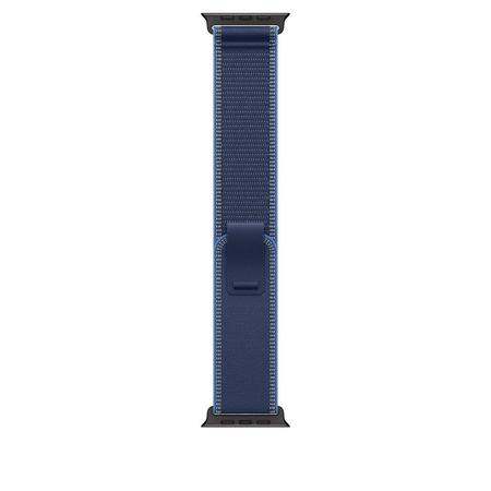 Opaska Trail w kolorze niebieskim/jaskrawoniebieskim do koperty 49 mm - rozmiar M/L - elementy z tytanu w kolorze czarnym