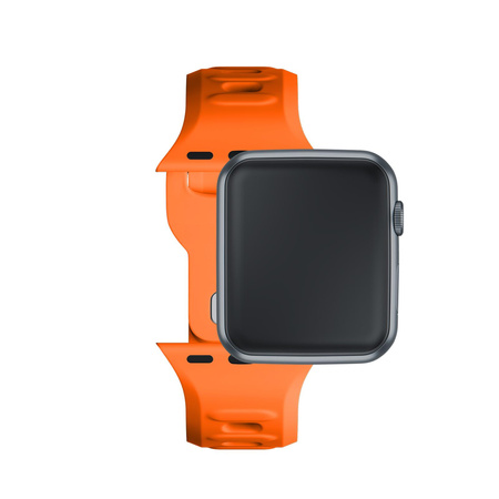 38/40/41 mm Orange - 3mk Silicone Watch Strap for Apple