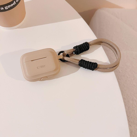 TECH-PROTECT SILICONE ROPE APPLE AIRPODS PRO 1 / 2 CAFFE LATTE