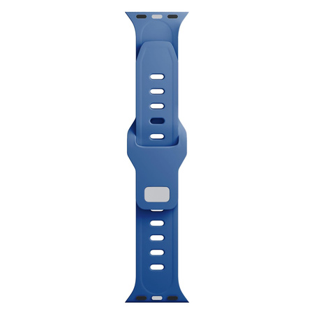 42/44/45/49 mm Blue - 3mk Silicone Watch Strap for Apple