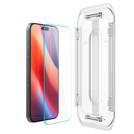SZKŁO HARTOWANE SPIGEN GLAS.TR ”EZ FIT” 2-PACK IPHONE 16 PRO / 17 / 17 PRO CLEAR