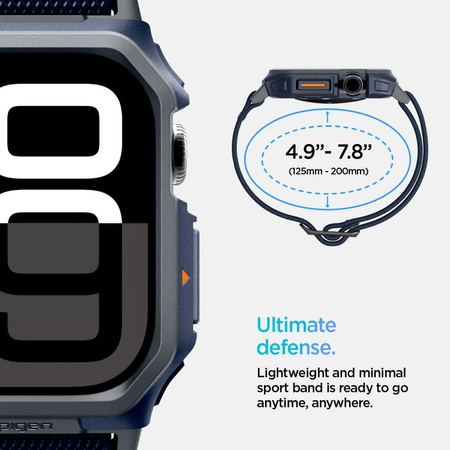 SPIGEN LITE FIT ”PRO” APPLE WATCH 10 / 11 (46 MM) NAVY BLUE