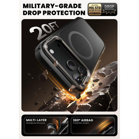 SUPCASE IBLSN ARES FLIP MAG MAGSAFE IPHONE 17 PRO MAX BLACK