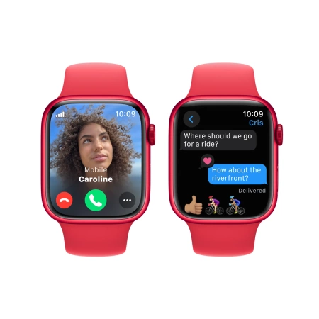 Apple Watch Series 9 GPS + Cellular 45mm (PRODUCT)RED Aluminium Case with (PRODUCT)RED Sport Band - M/L