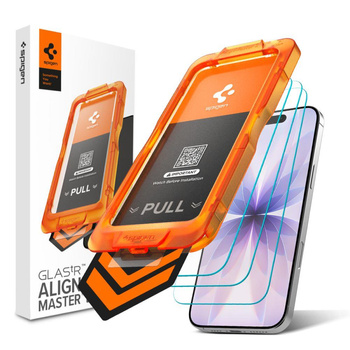 SZKŁO HARTOWANE SPIGEN ALM GLAS.TR SLIM 3-PACK IPHONE 17 CLEAR