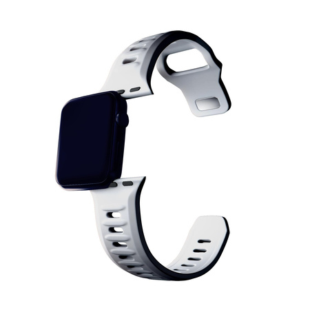 38/40/41 mm White - 3mk Silicone Watch Strap for Apple