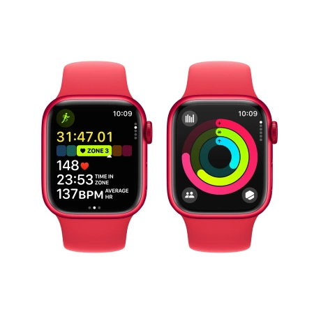 Apple Watch Series 9 GPS 41mm (PRODUCT)RED Aluminium Case with (PRODUCT)RED Sport Band - S/M