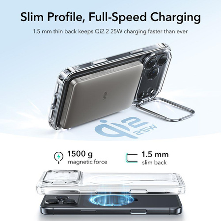 ESR CLASSIC HYBRID KICKSTAND MAGSAFE IPHONE 17 PRO CLEAR
