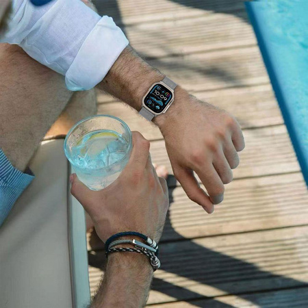 TECH-PROTECT MILANO APPLE WATCH 8 / 9 / 10 / 11 / SE / ULTRA (44 / 45 / 46 / 49 MM) SILVER