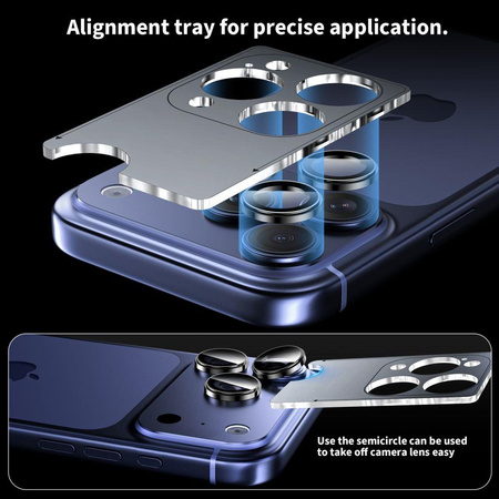 OSŁONA APARATU TECH-PROTECT CAMRING FIT+ IPHONE 14 PRO / MAX / 15 PRO / MAX / 16 PRO / MAX / 17 PRO / MAX DEEP BLUE