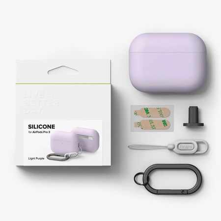 RINGKE SILICONE APPLE AIRPODS PRO 3 LIGHT PURPLE