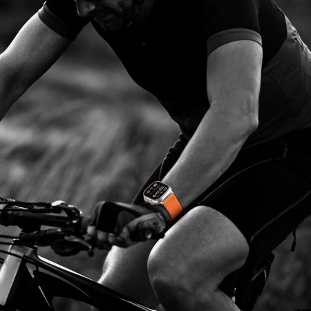 TECH-PROTECT NYLON SLIP APPLE WATCH 8 / 9 / 10 / 11 / SE / ULTRA (44 / 45 / 46 / 49 MM) ORANGE