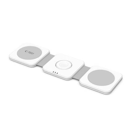 TECH-PROTECT QI15W-A24 3IN1 MAGNETIC MAGSAFE WIRELESS CHARGER WHITE